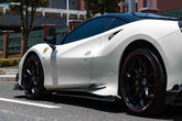 PAKTECHZ Carbon Fiber Side Skirts & Splitters for Ferrari F8 Tributo / Spider
